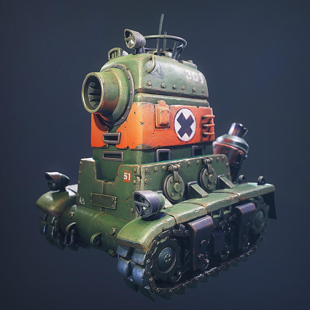 ArtStation - NOP-03 Sarubia Tank