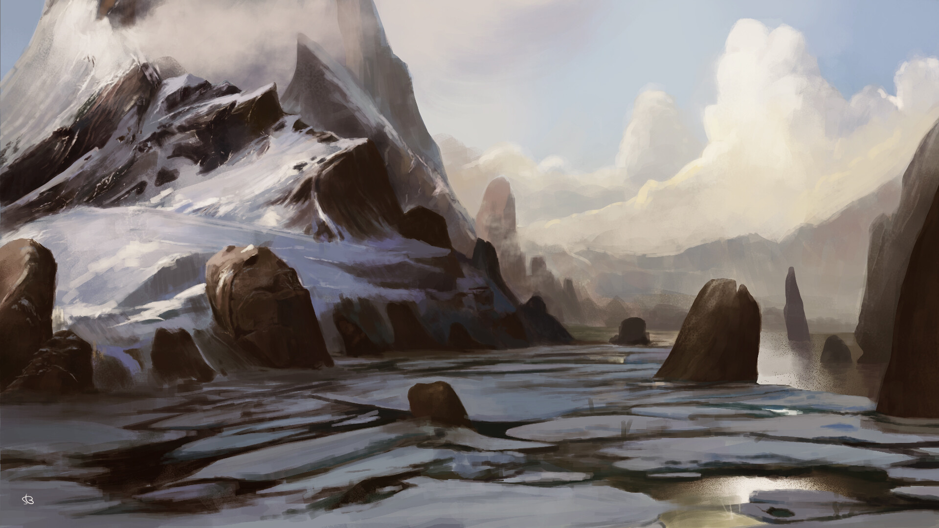 ArtStation - Land in snow 2