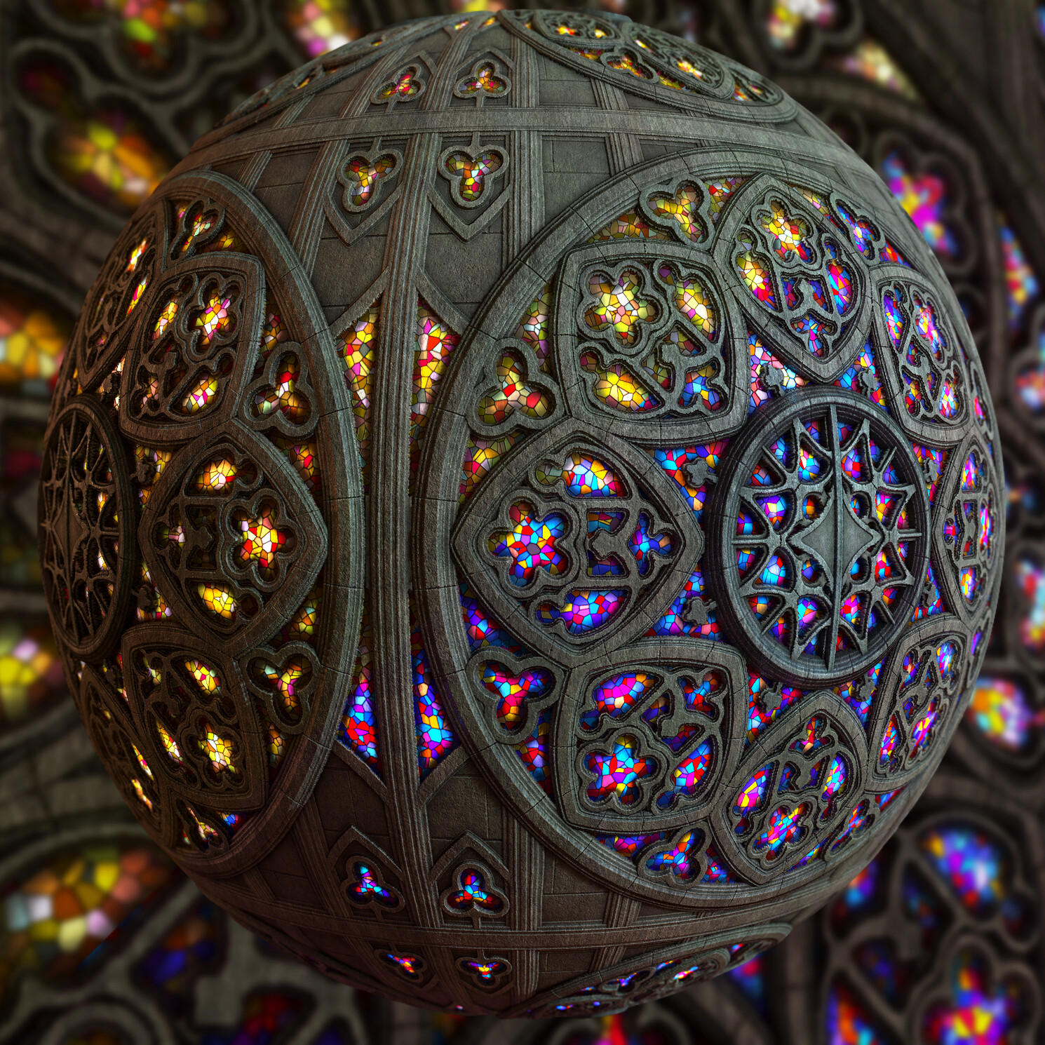 Rose Window Cathedral Substance