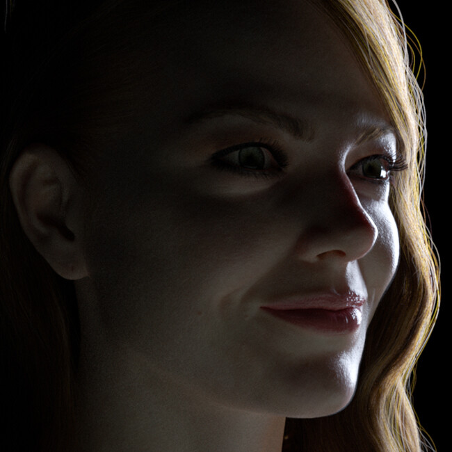 A Portrait of Emma (2019) - (Shading and Lighting in Vray Next)