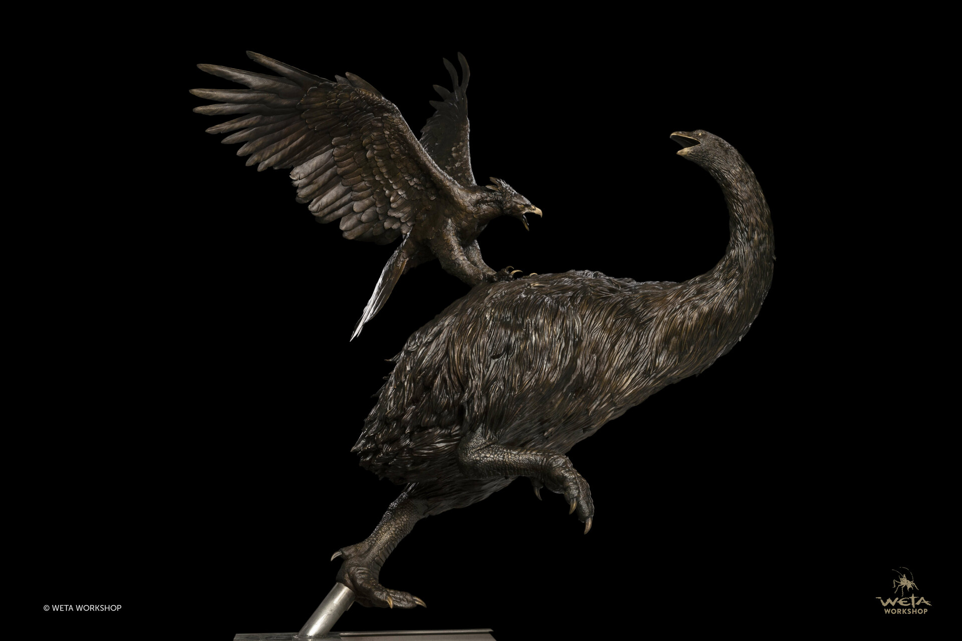 ArtStation - Haast Eagle Vs Moa - Giant Bronze Sculpture ...