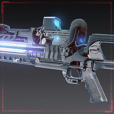 ArtStation - Pulse Rifle draft