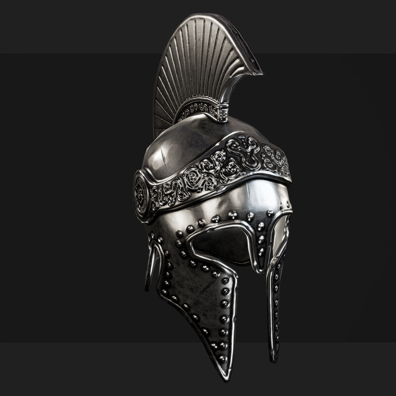 ArtStation - Greek Helmet