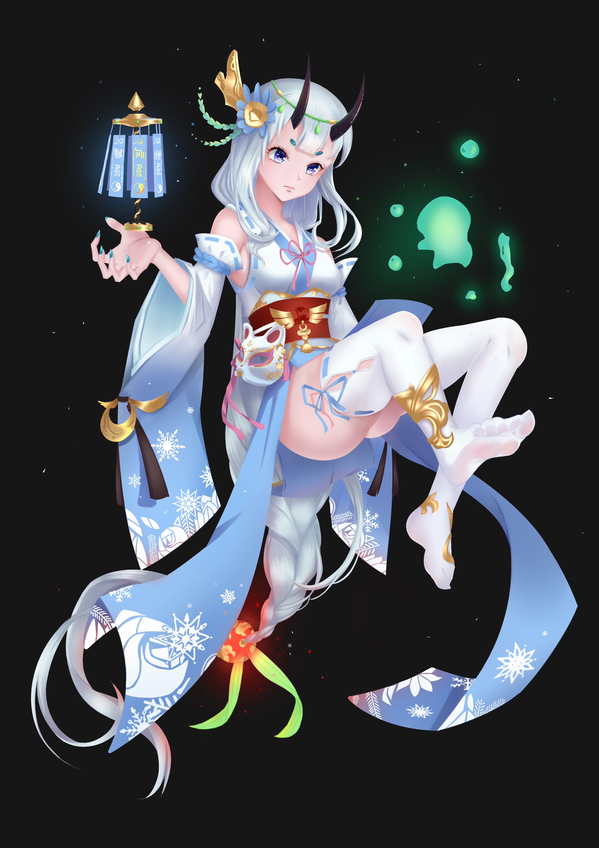 檀九 御灵巫女 Miko Secondary Yuan Gentle Breeze 二次元 日韩 和风 巫女角色设计 巫女