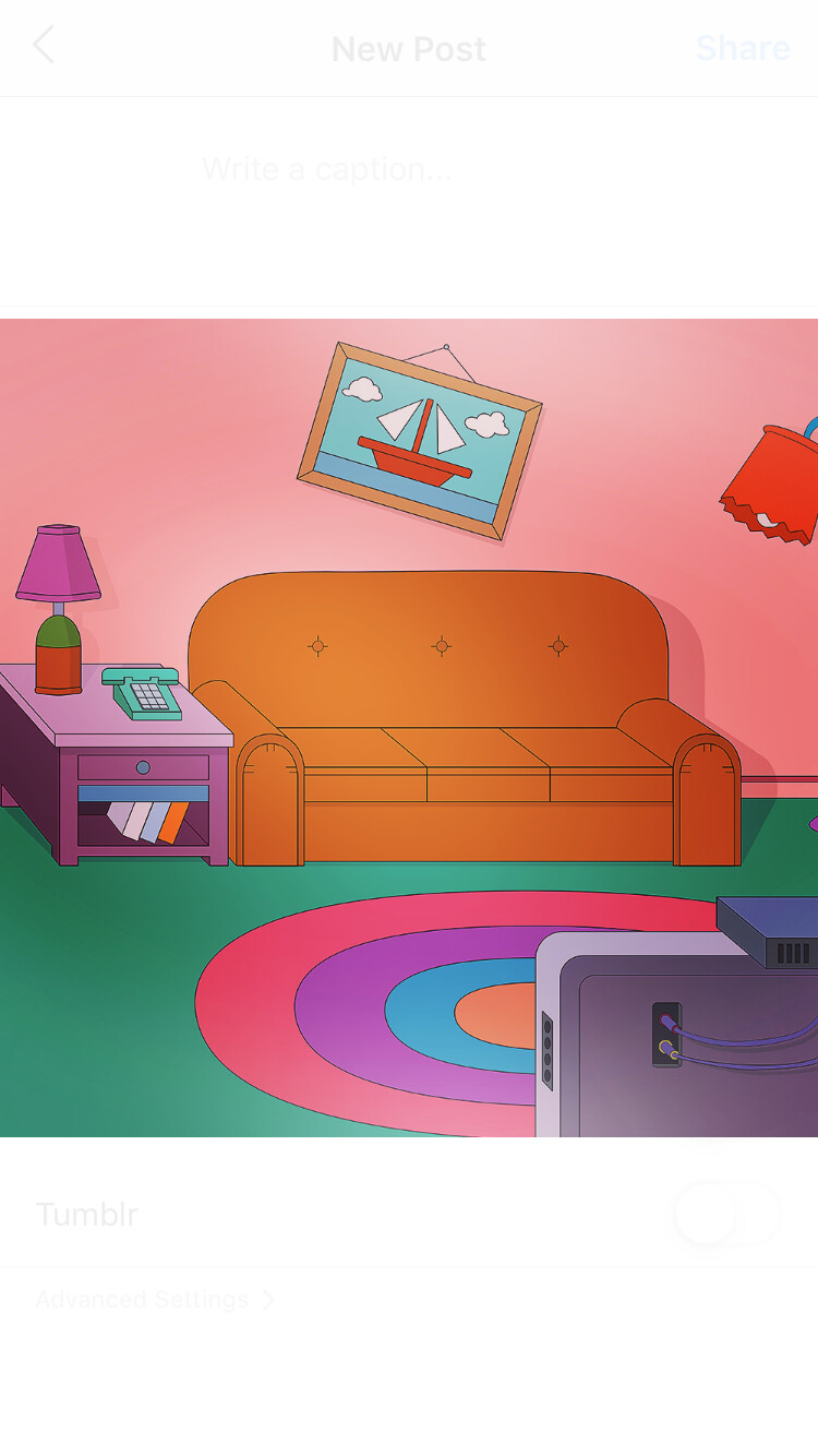 ArtStation - Simpsons' Living Room