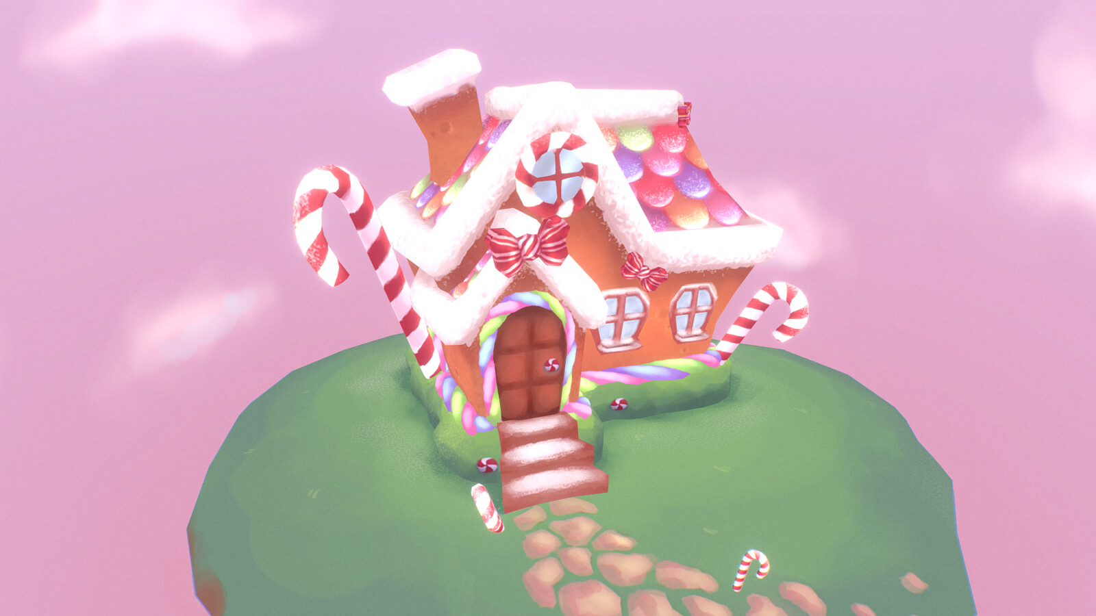 Artstation Candy Cottage Vinnie D Cruz