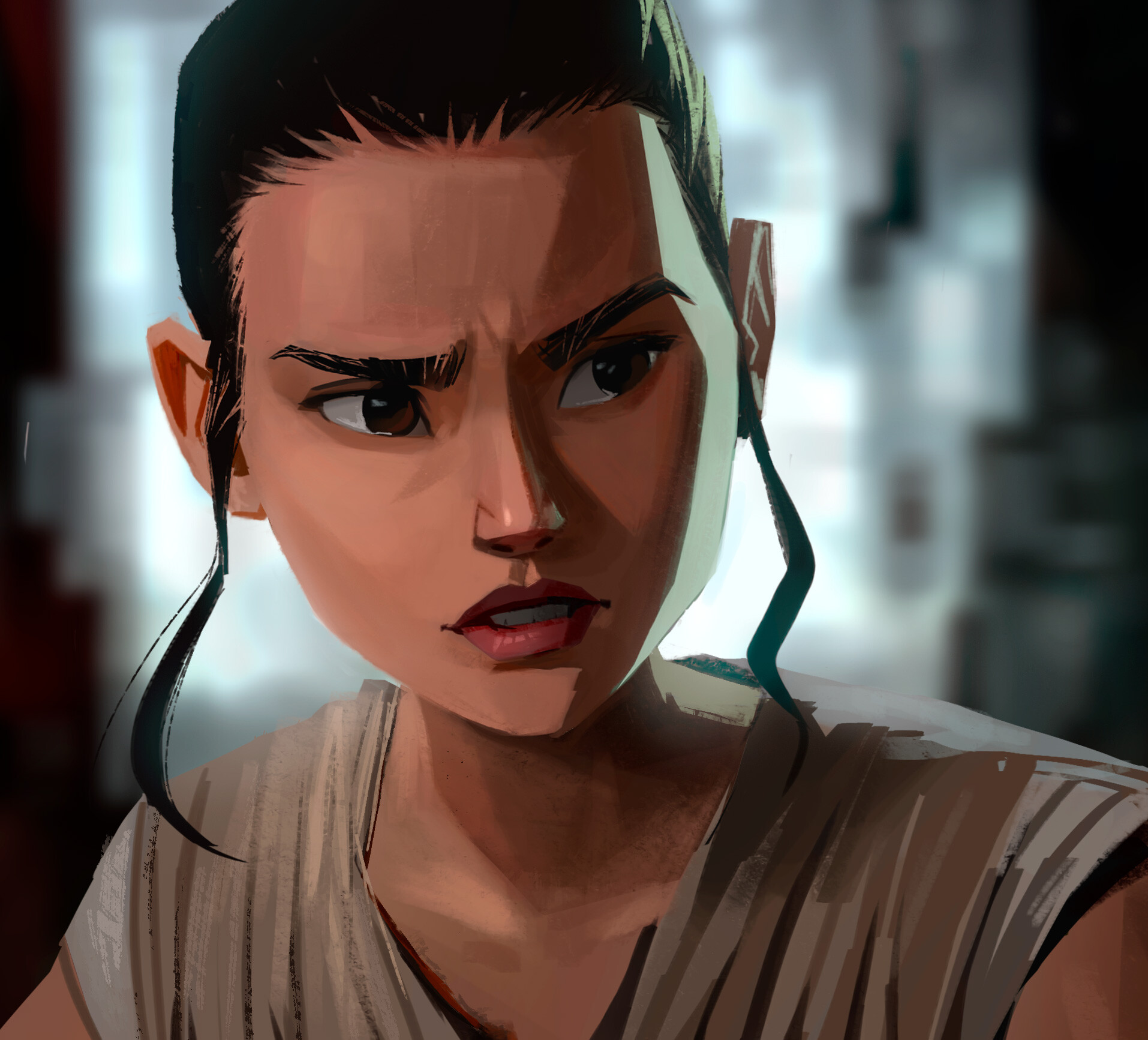 ArtStation - Rey, Starwars fanart study