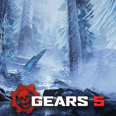 ArtStation - Gears 5 - Advection ice & Ice spears Environment