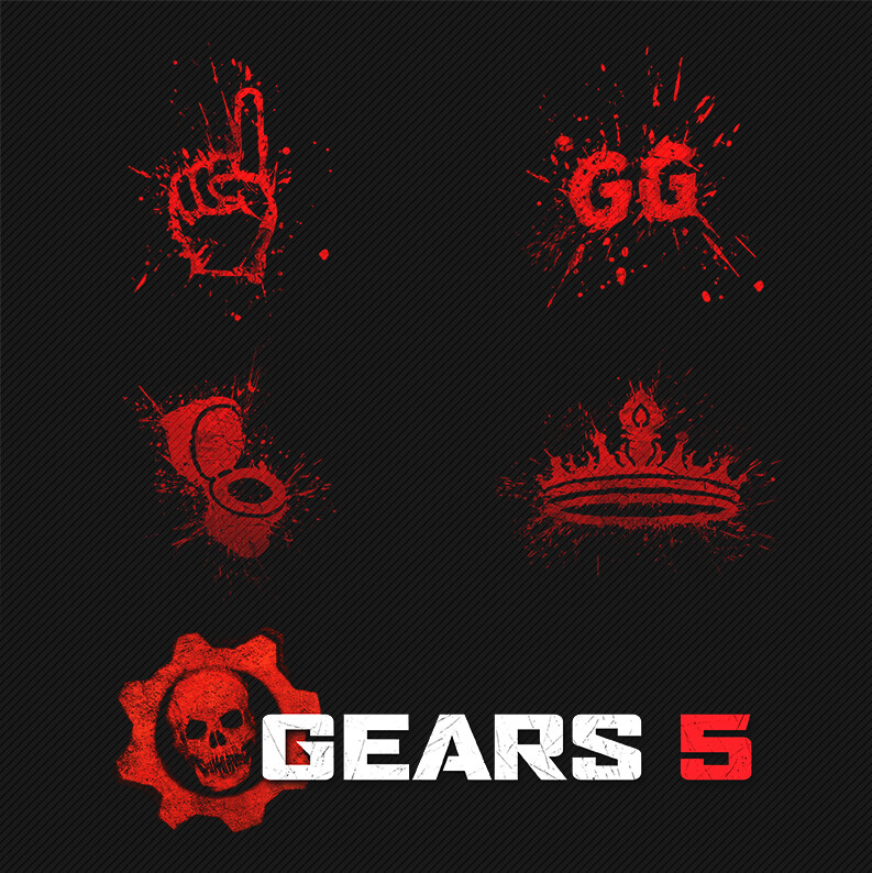 Alexey Kolosov - Gears 5 Blood Spray Designs Set 2