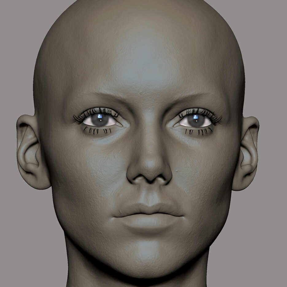 ArtStation - Female generic head practise