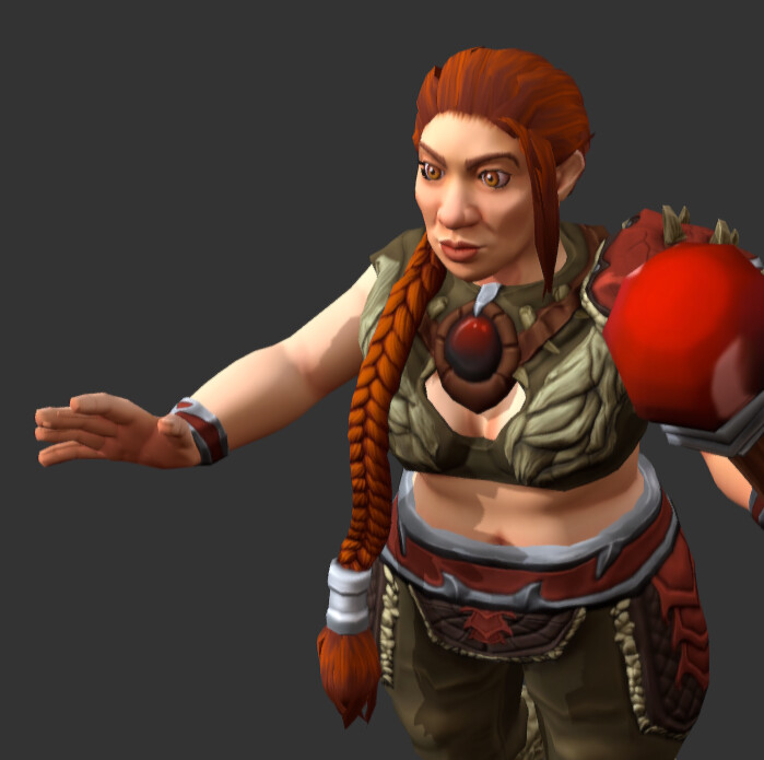 Artstation World Of Warcraft Inspired Female Dwarf