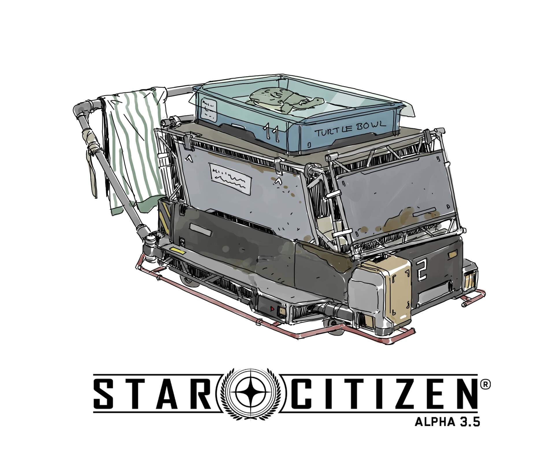 Sheng Lam - Star Citizen - Arccorp art dump