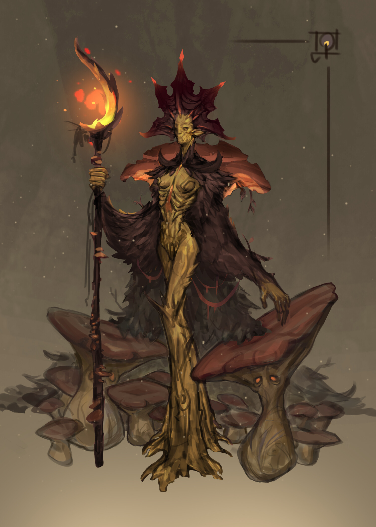 Artstation Queen Of The Autumn Forest