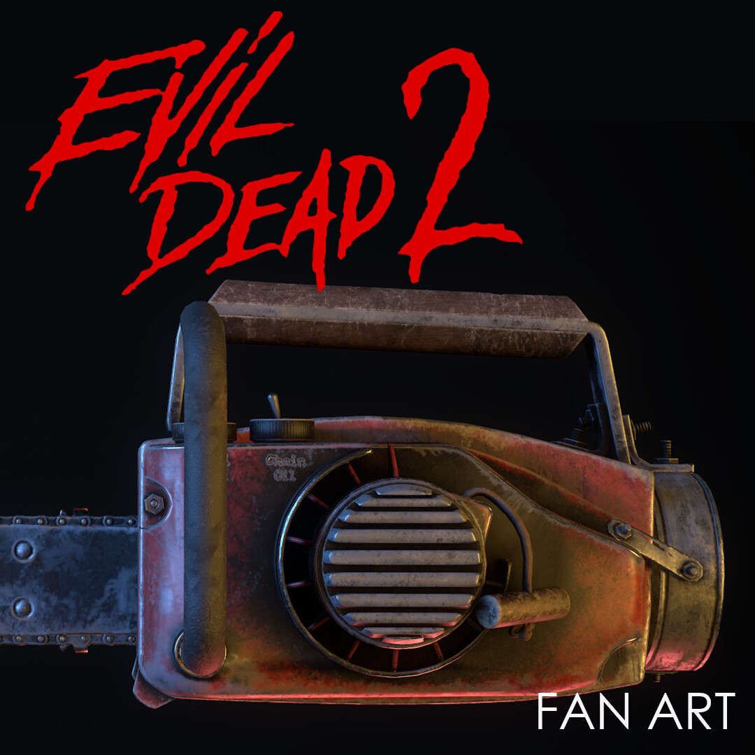 ArtStation - Ash's Chainsaw - Evil Dead Fanart