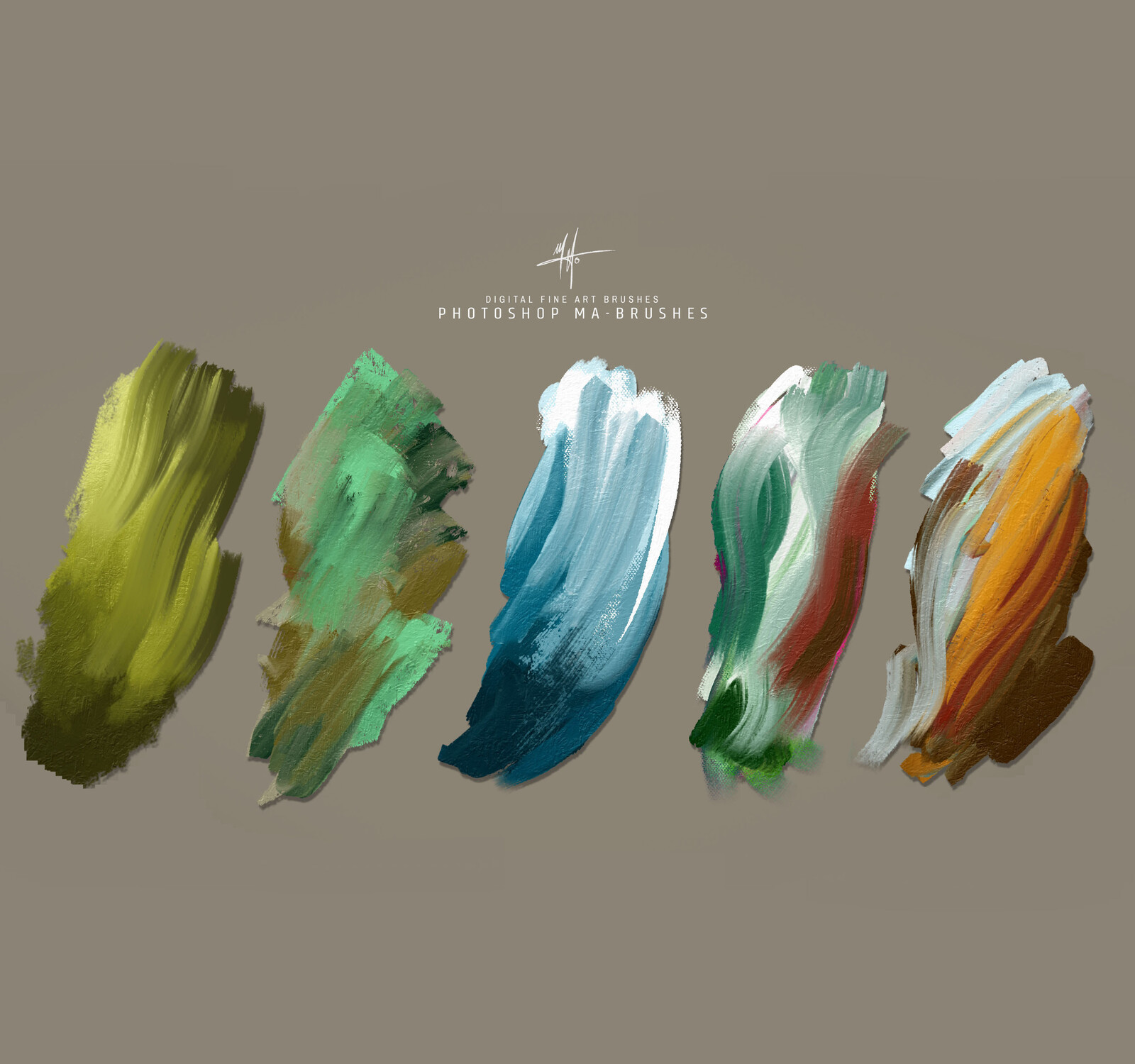 Photoshop MA-Brushes - MaxRealistic Photoshop Painting Brushes!