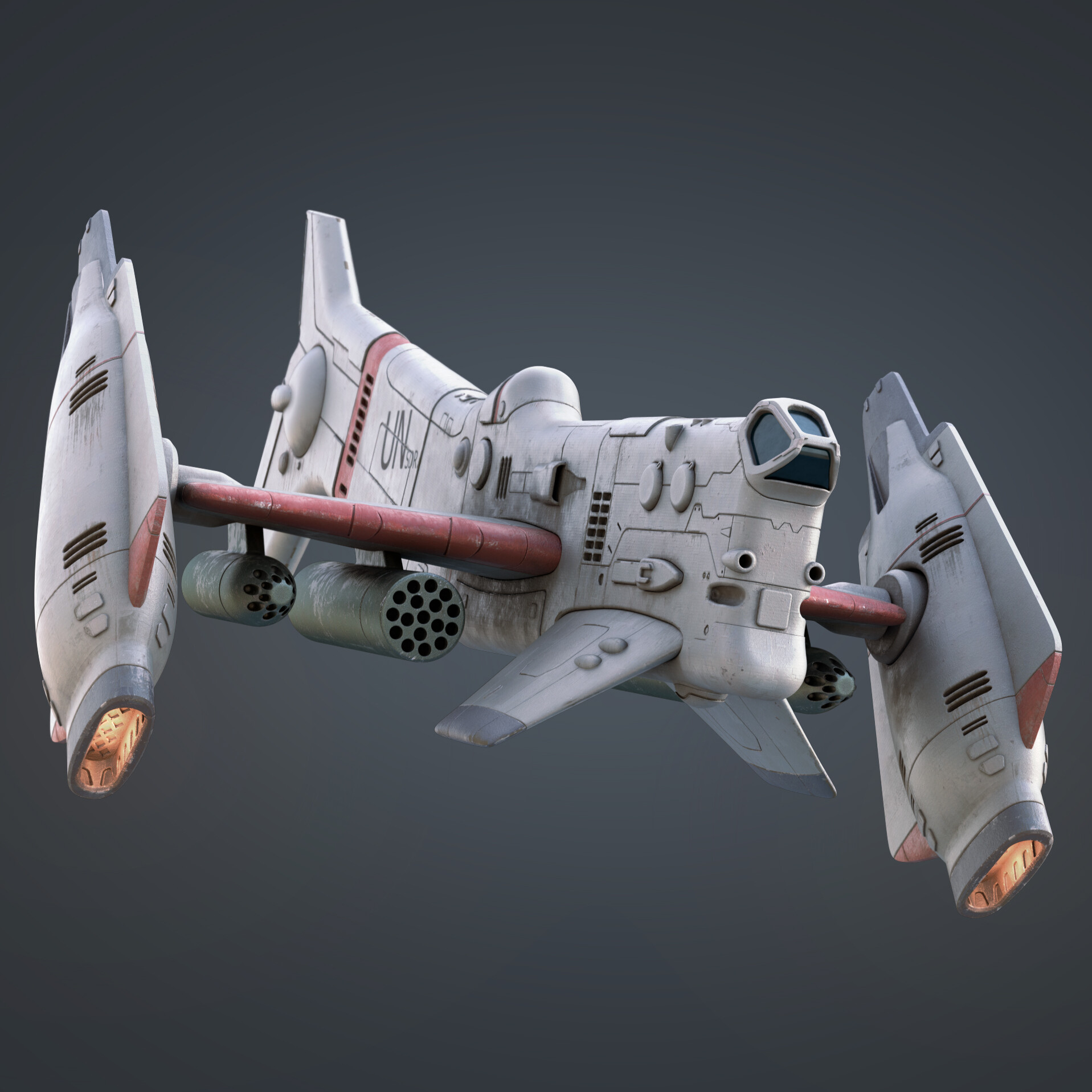 ArtStation - UN Heavy Gunship