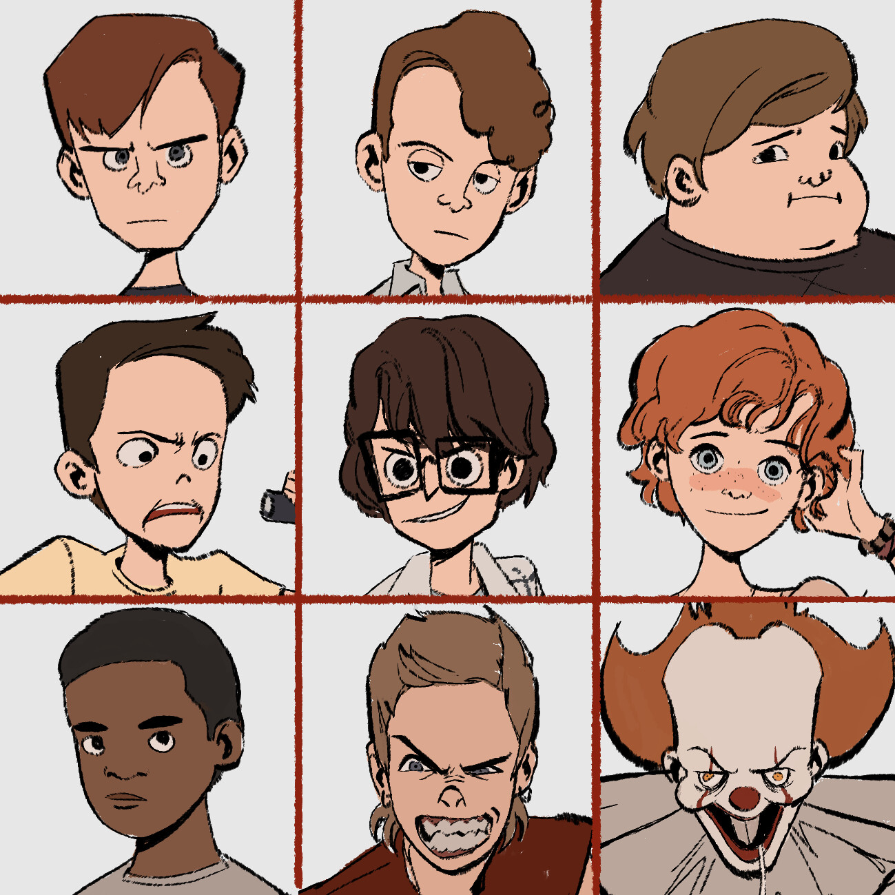 My interpretation of the best losers club and their enemies and a redraw of...