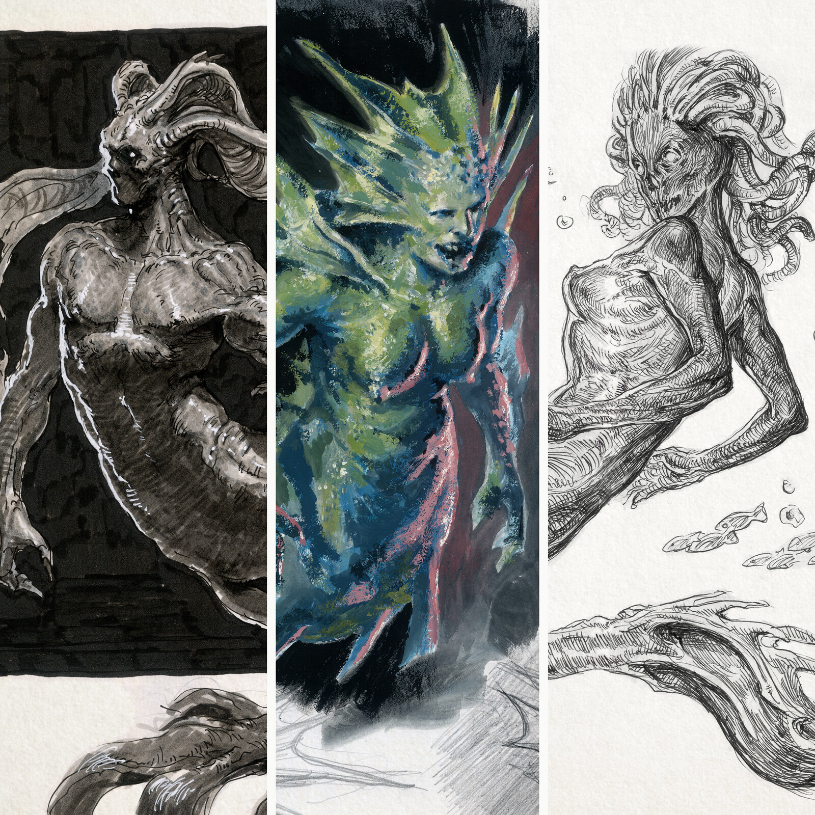 Sketchbook: Creatures of the Depths