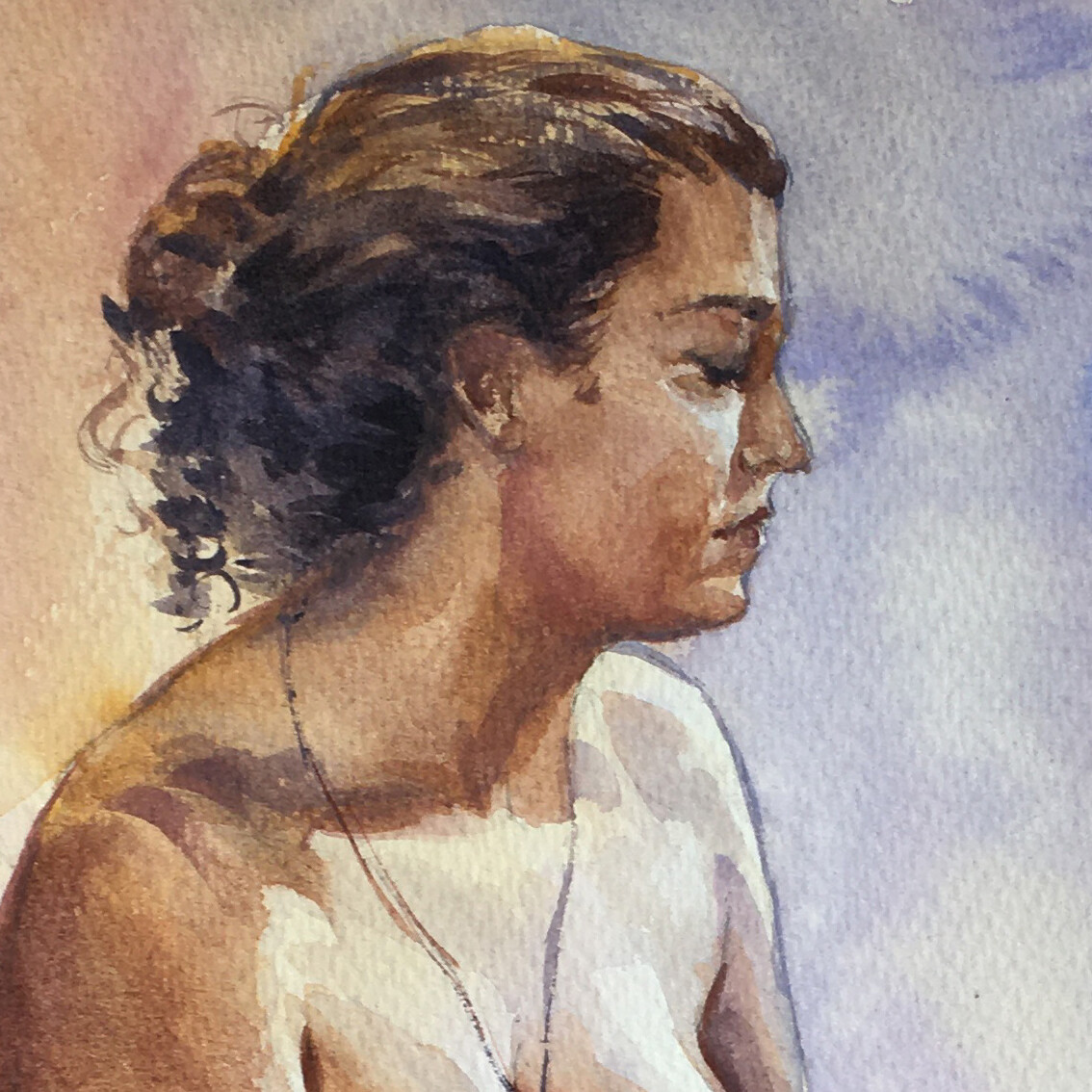 watercolour life drawing