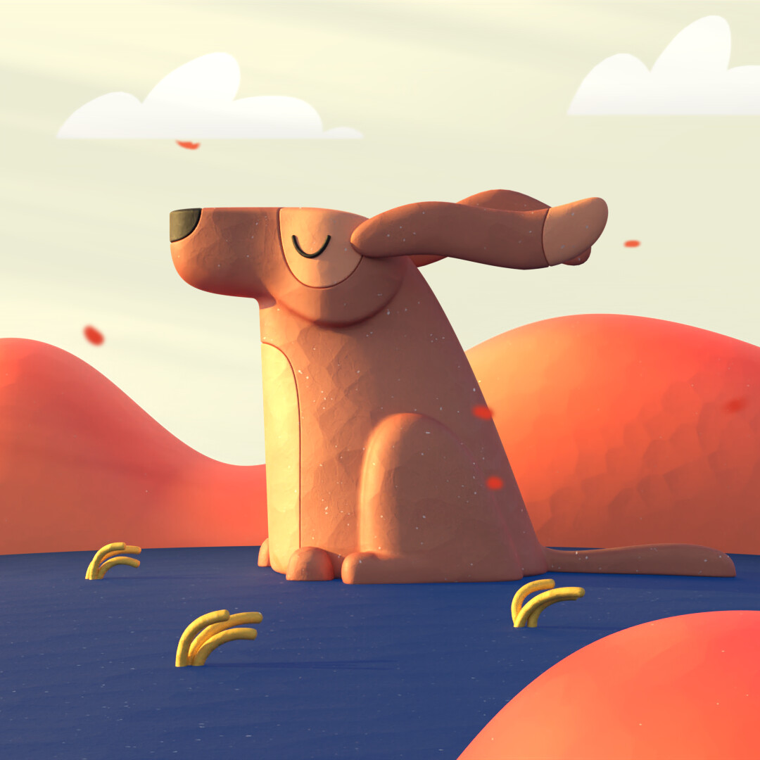 JILLIPP - SUN BATHING DOG