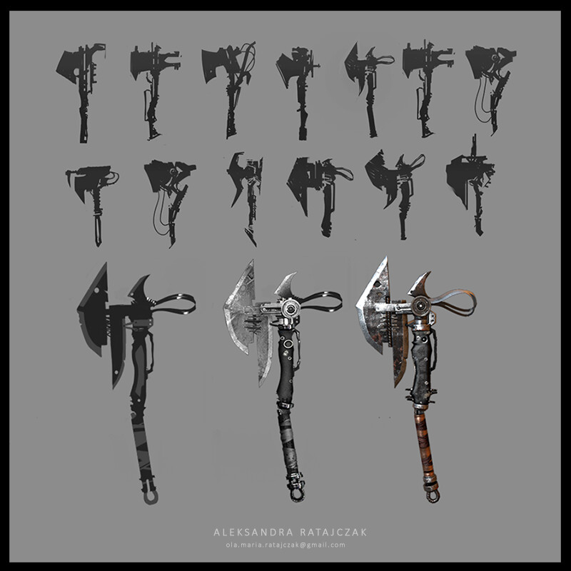 ArtStation - weapon design workflow