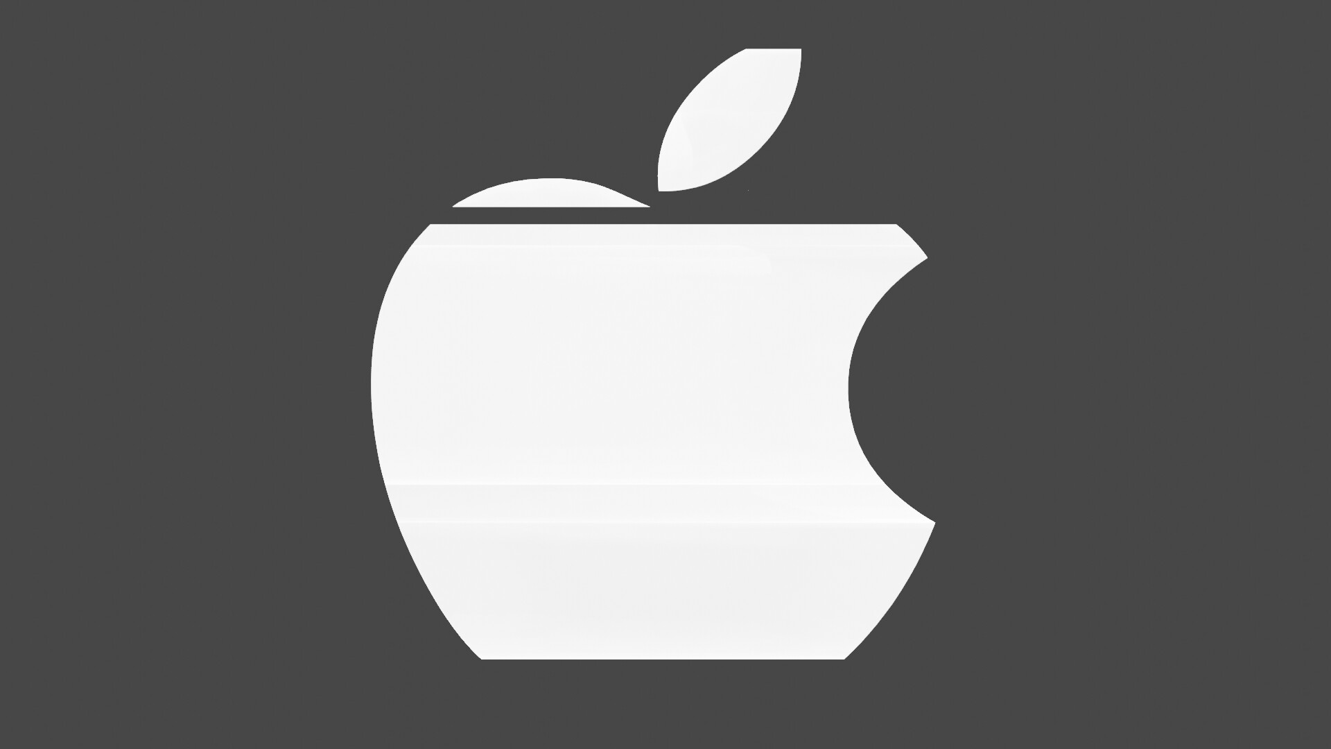 Download Black And White Best Apple Logo 3d Art Wallpaper | Wallpapers.com