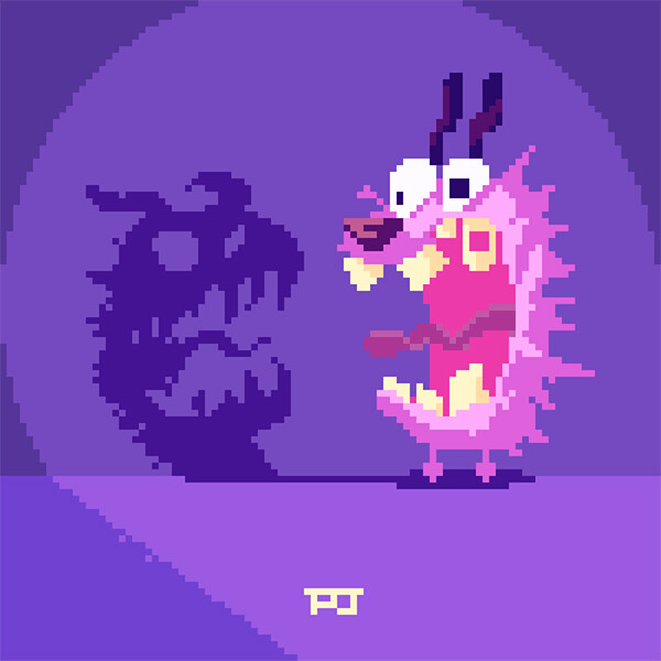 Pixel Jeff - Courage the Cowardly Dog