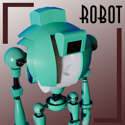 ArtStation - 3D animated Robot