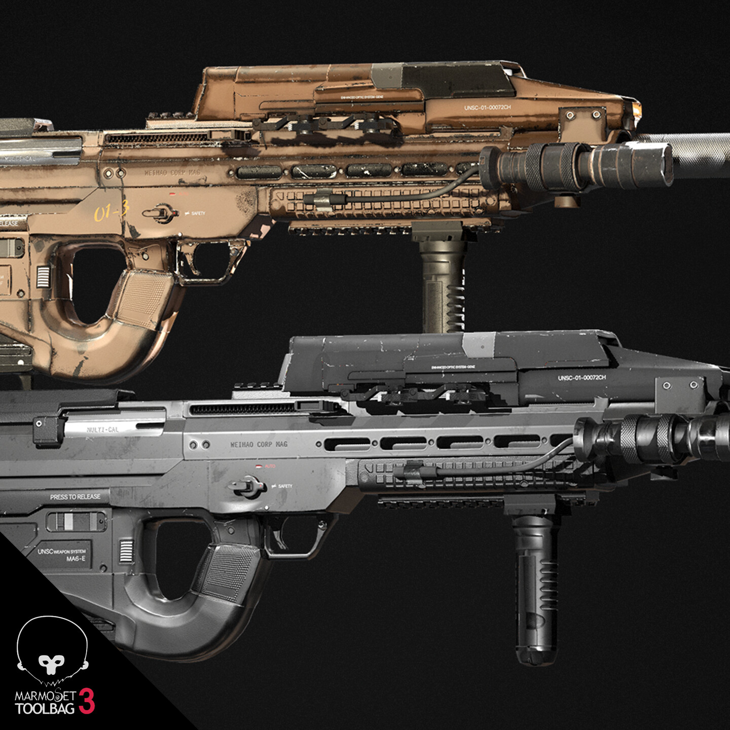 ArtStation - HALO MA5B (Real Time Gun)