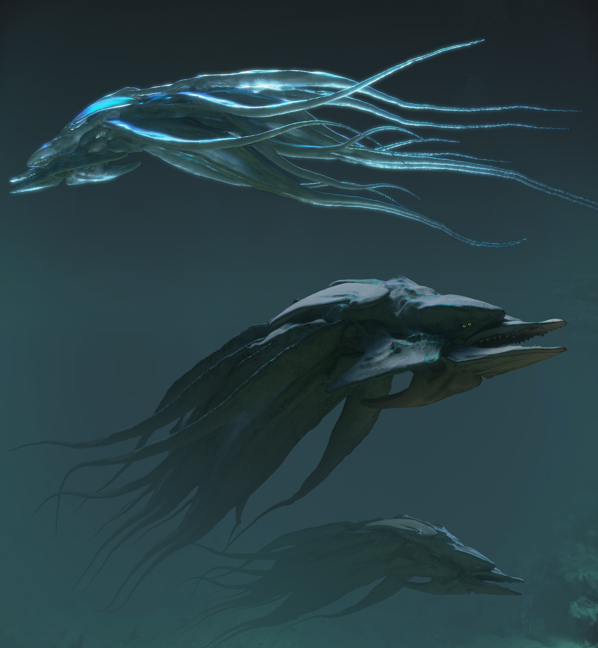 ArtStation - underwater creatures