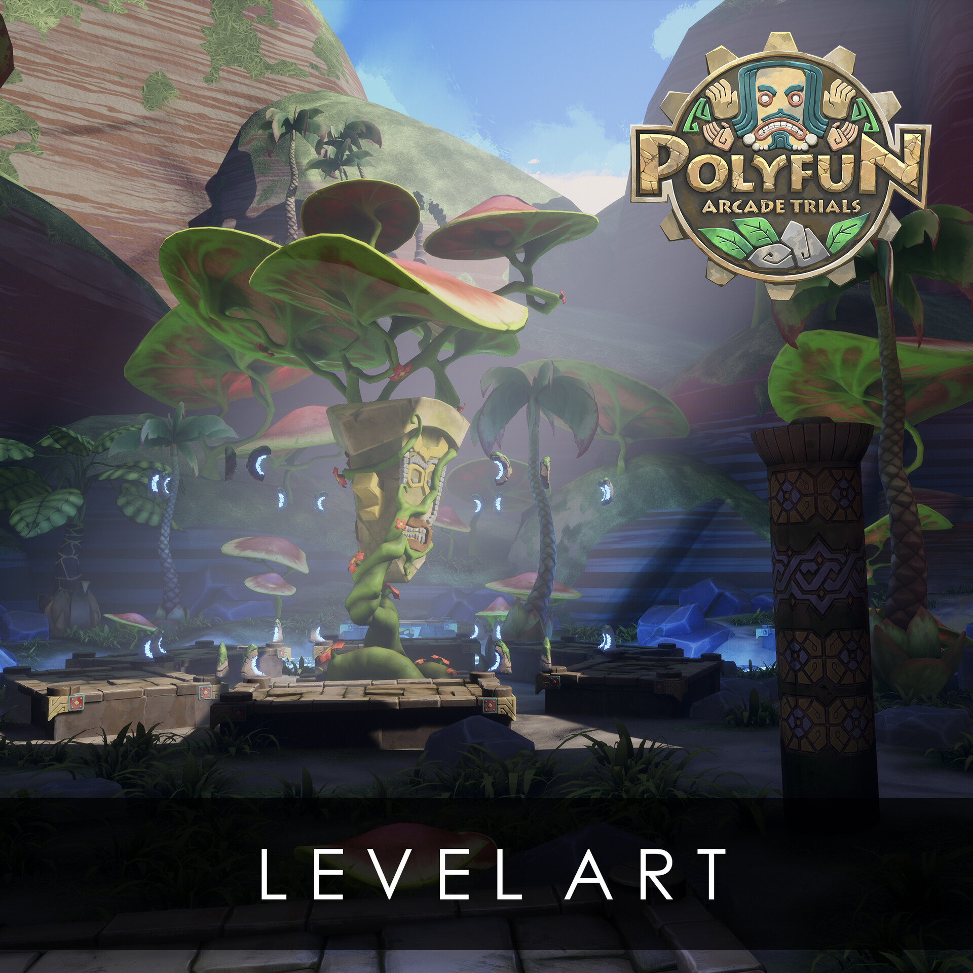 ArtStation - POLYFUN. Shape Stance (VR game level). UE4