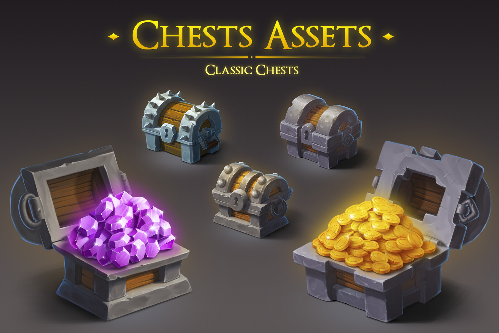 2D Chests Assets - Classic