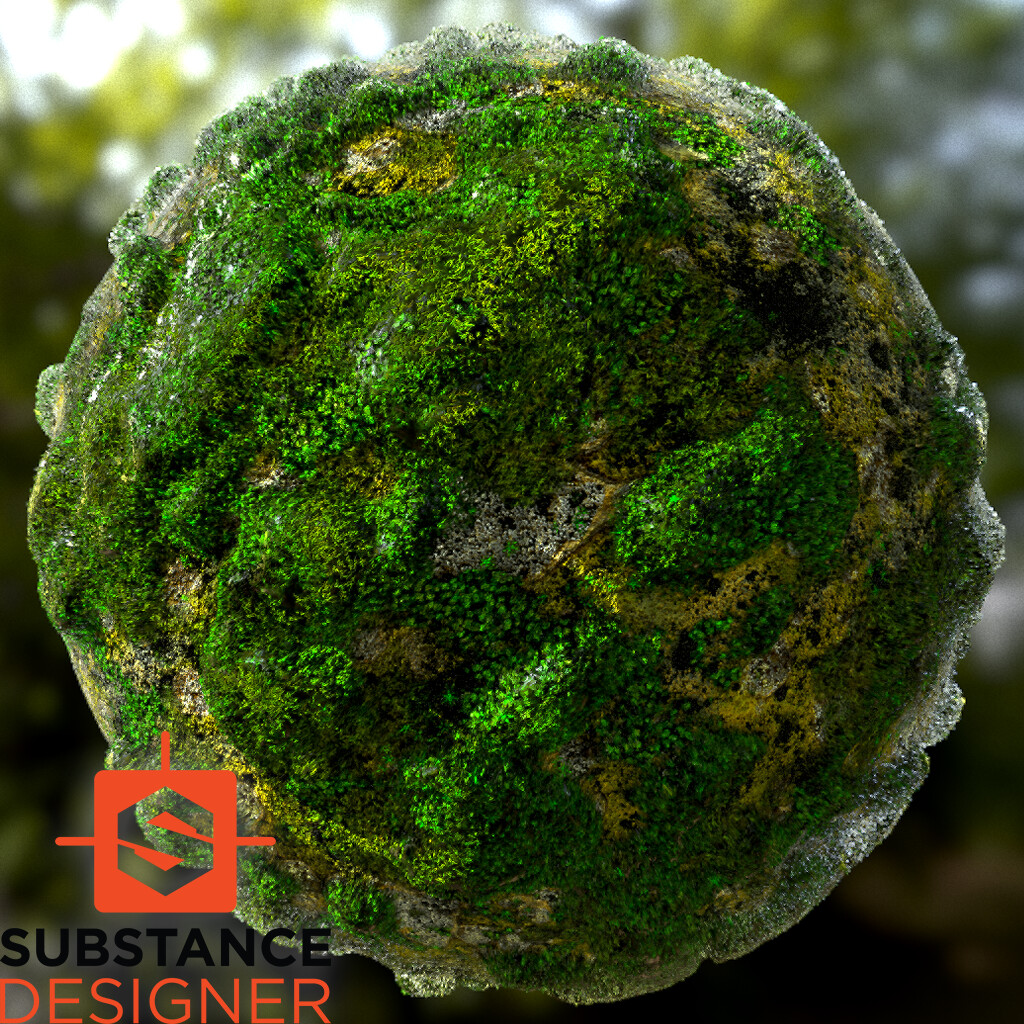 ArtStation - Substance Designer Mossy Material