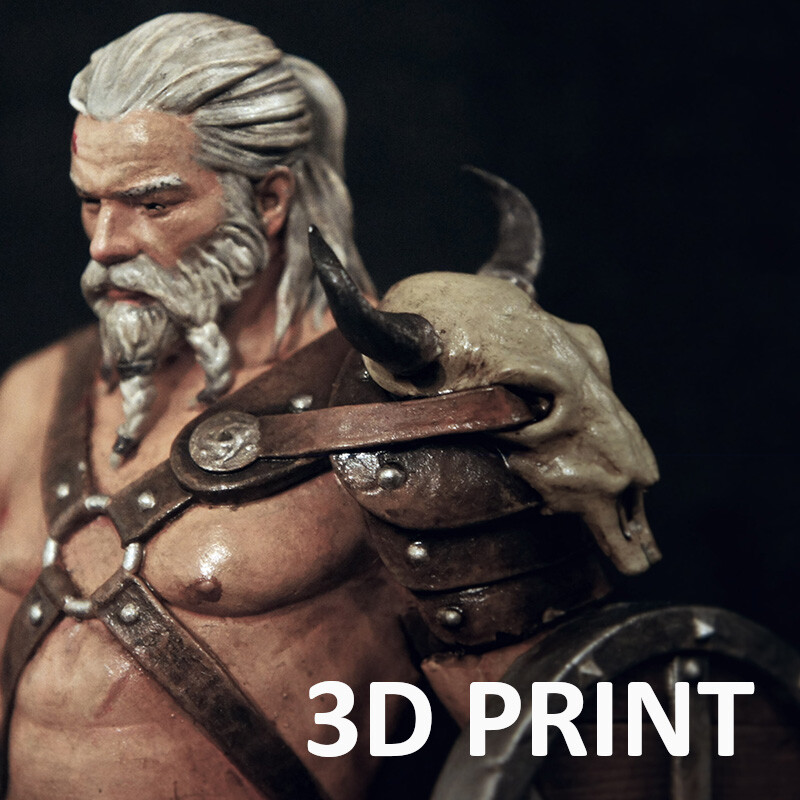 Old Viking - 3D Print