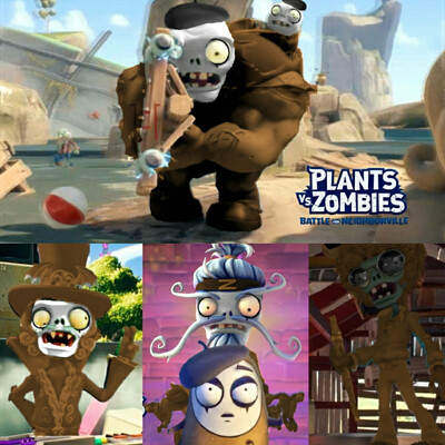 ArtStation - Plants Vs Zombies Garden Warfare 2 Bosses Icons Updated  Verison, Lee Grimes