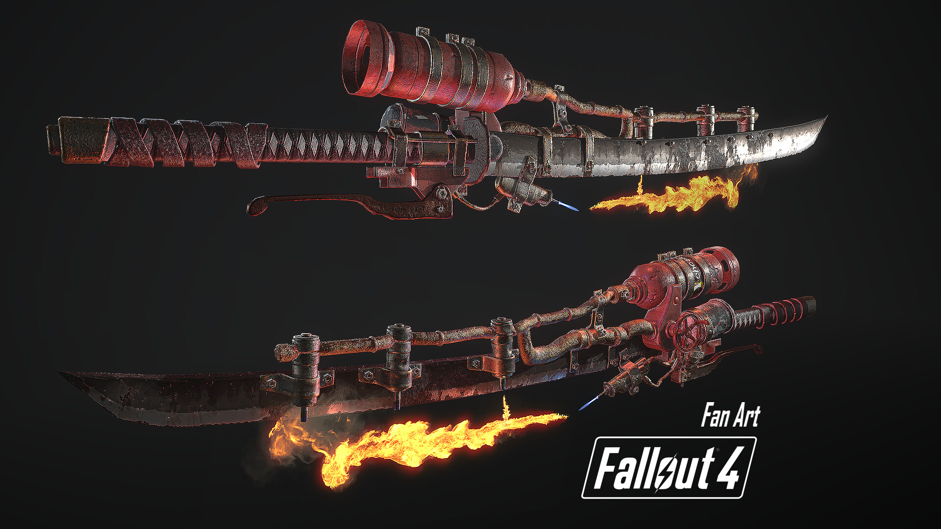 огненный меч fallout 4 фото 9