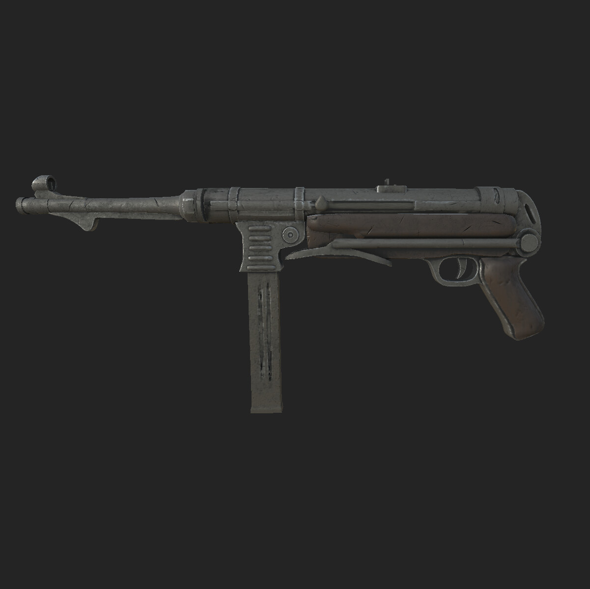 ArtStation - [WW2 weapon] MP40