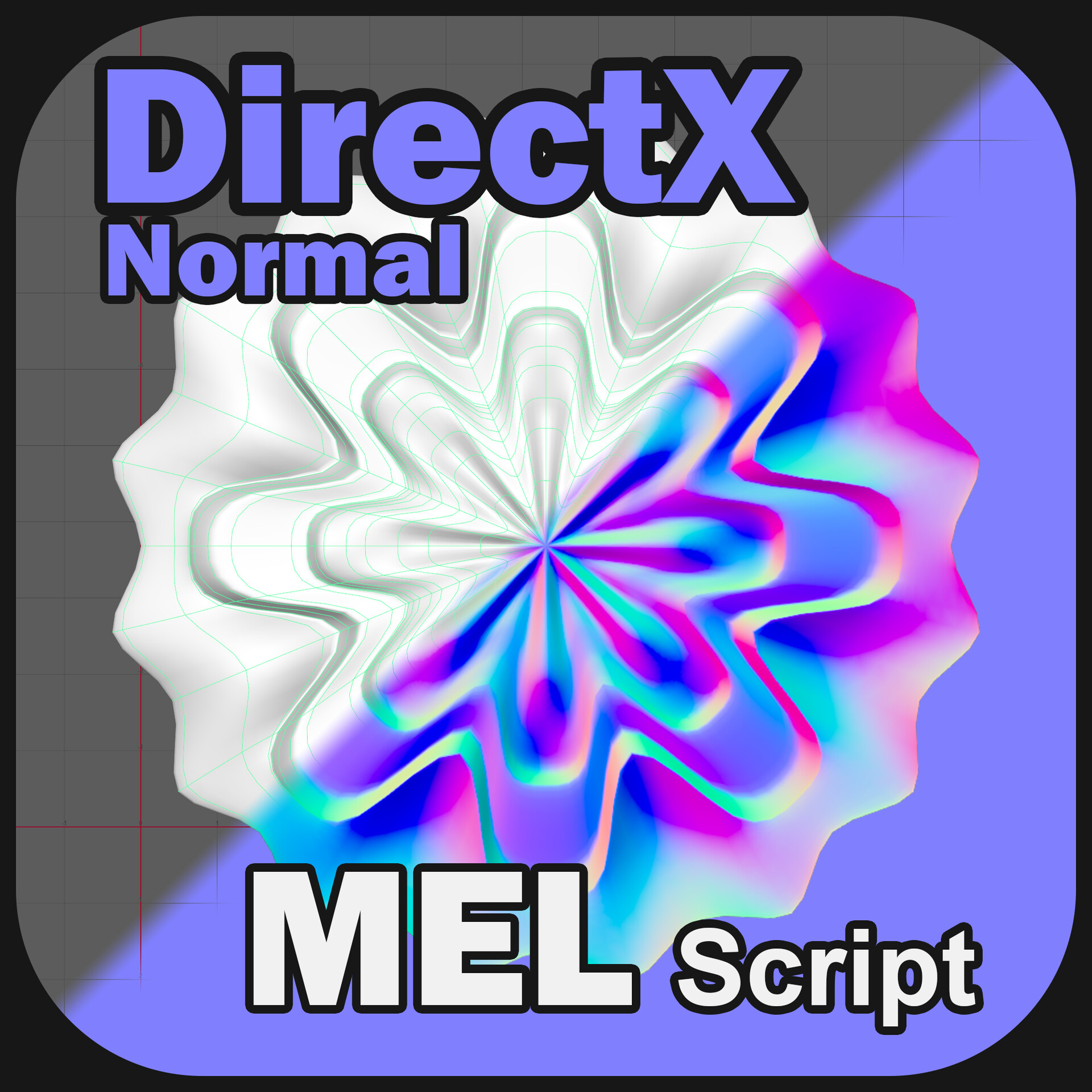 ArtStation - DirectX Normal map export Macro Script for Maya (MEL)