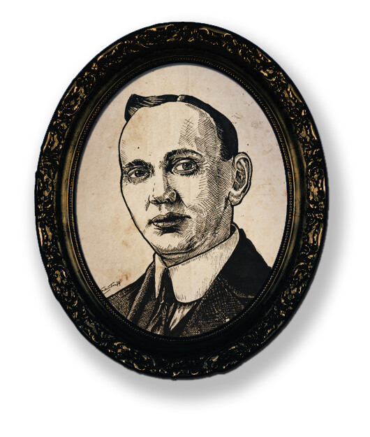 Edgar Cayce Portrait Illustration