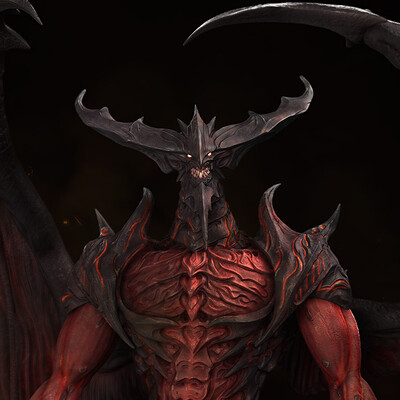 Diablos - Final Fantasy VIII Statue by Kiriatus, Creatures, 3D