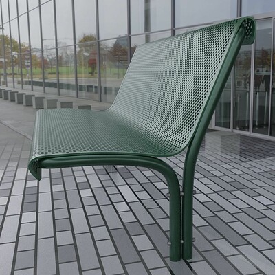 Dennis haupt green park bench 3 modeled and textured by 3dhaupt in blender 2 81 2