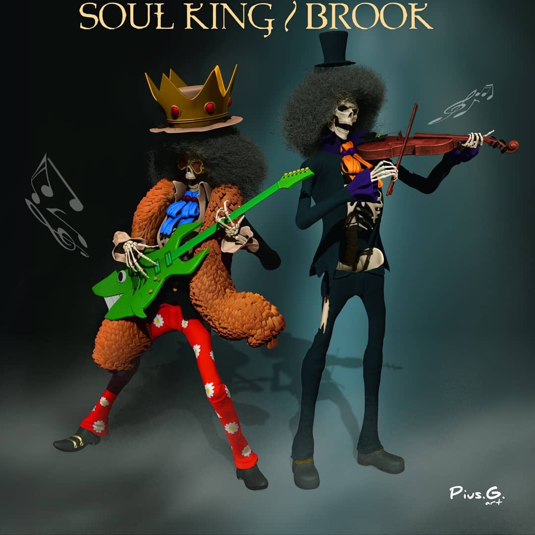 Soul king. Soul King Brook. Соул Кинг Брук арт. Соул Кинг Брук листовка. Soul King Brook крутой арт.