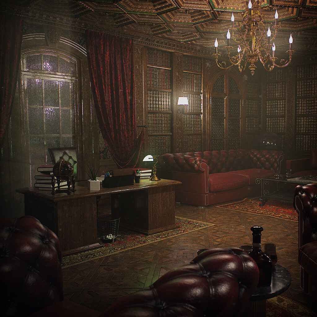 ArtStation - Substance Signature - Victorian Office / Environment Art ...