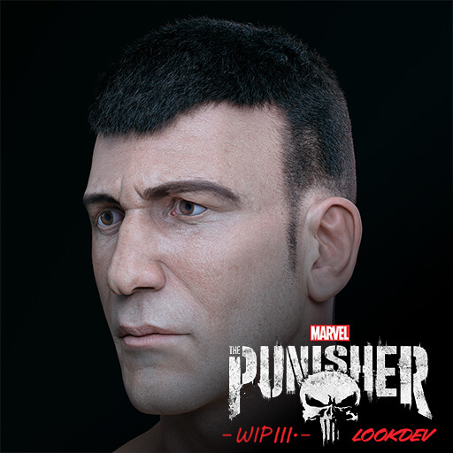 The Punisher WIP III. Lookdev pt.01 -FanArt-