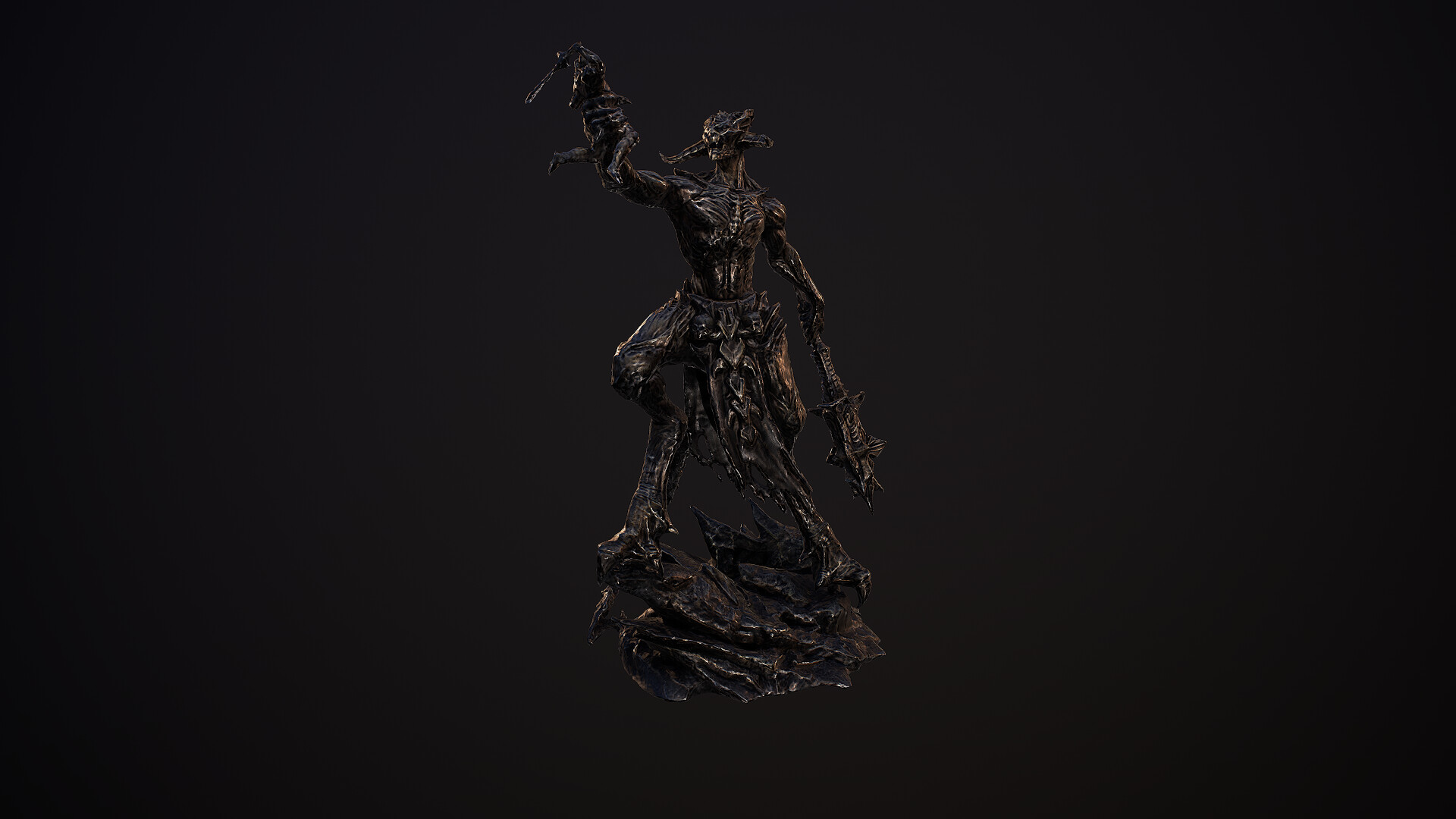 ArtStation Molag Bal Figure PhotoScan   Angus Packer Angus Packer Screenshot005 