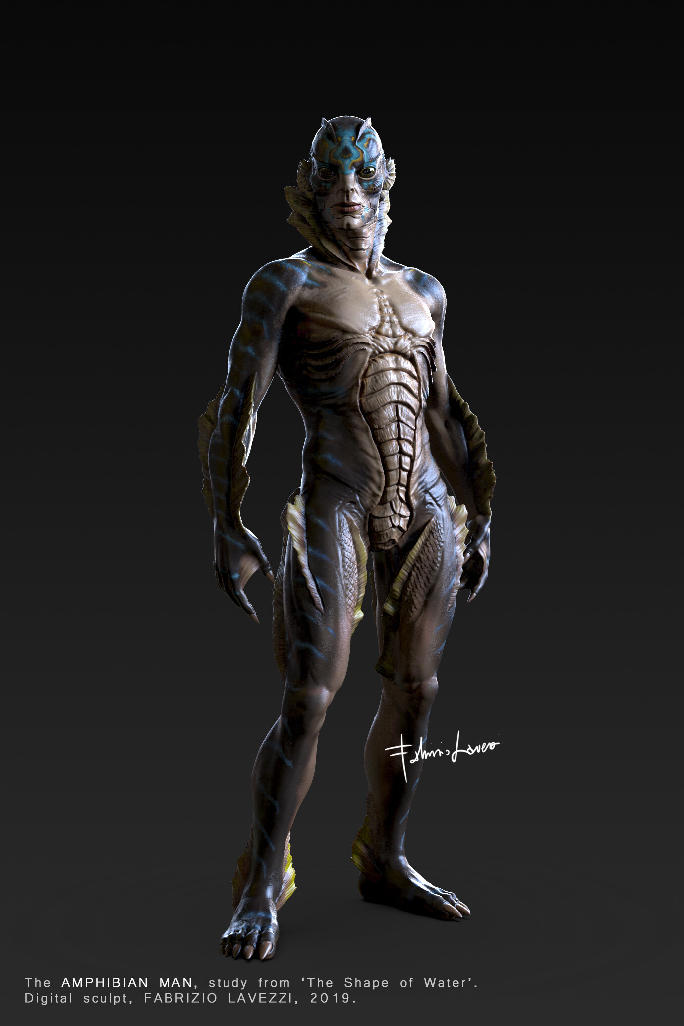 ArtStation - AMPHIBIAN MAN, new render.