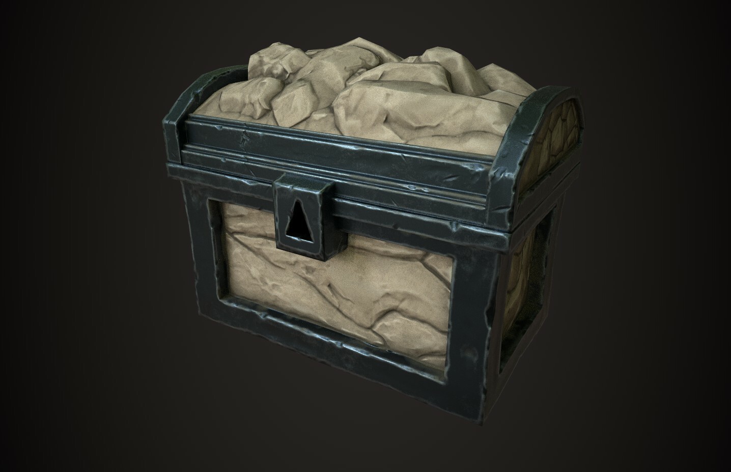 ArtStation The Stylized Chests collection The Stone Chest