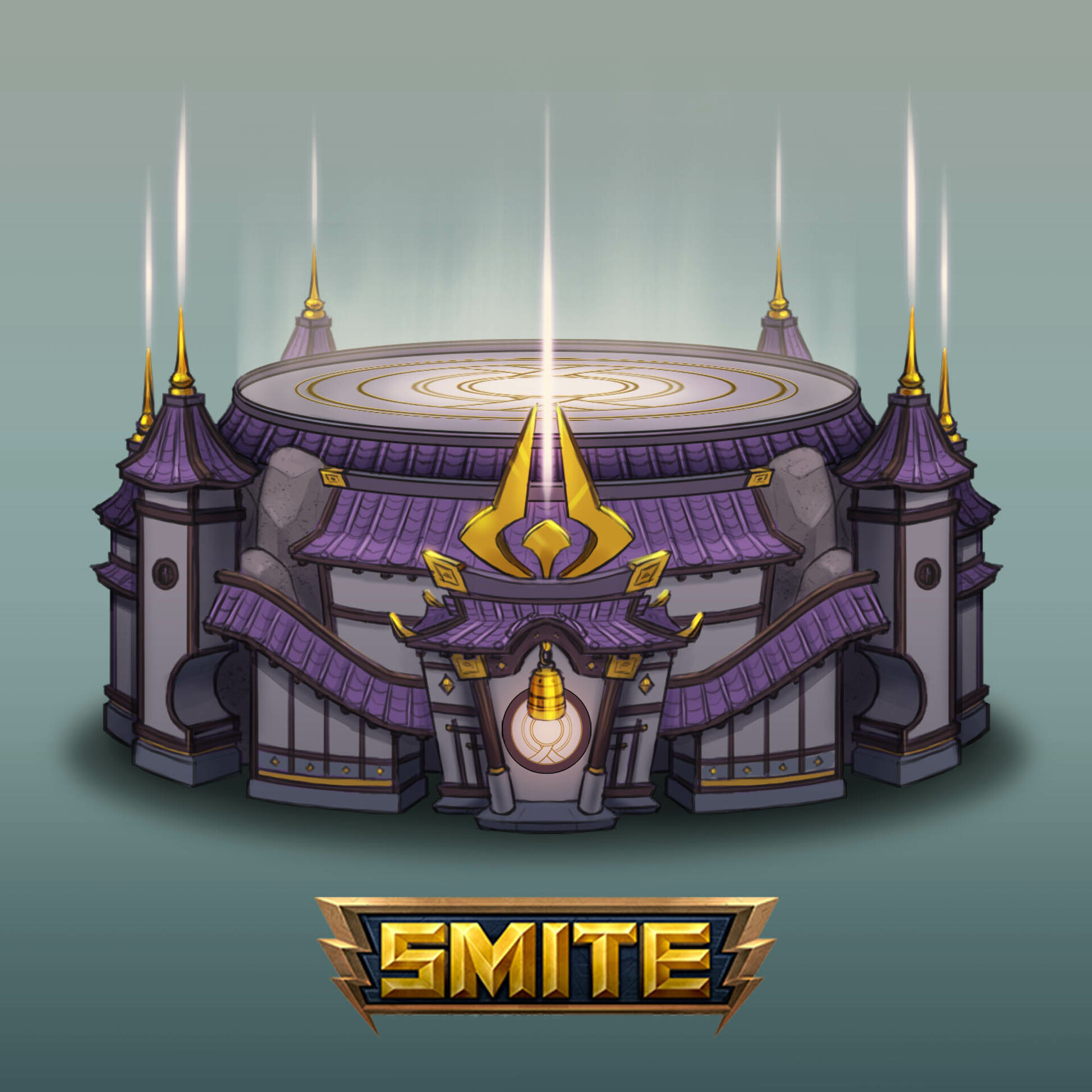 ArtStation pedestal concept design_ Smite game