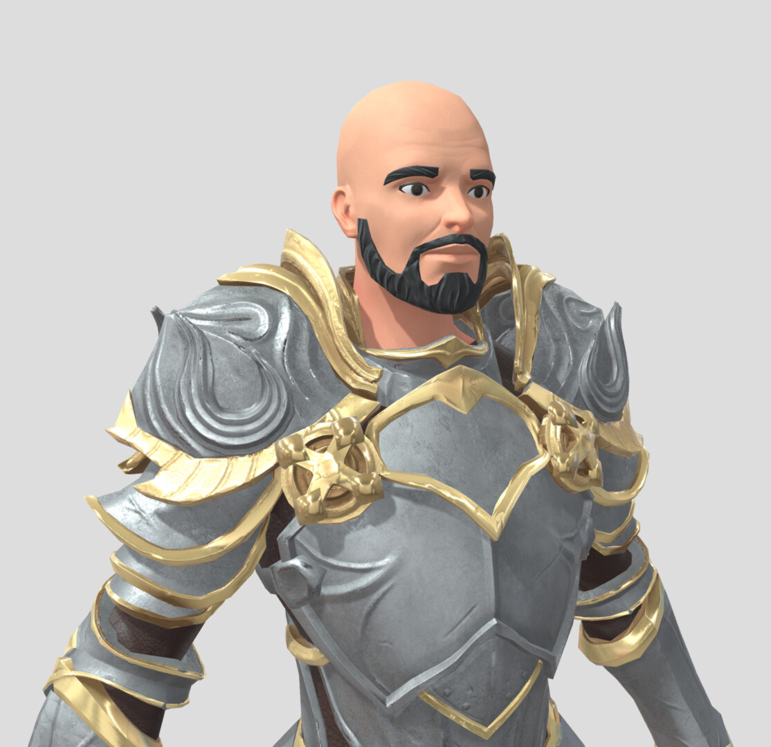 ArtStation Knight Low poly