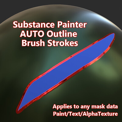 Substance Painter AUTO Brush Stroke Outline
